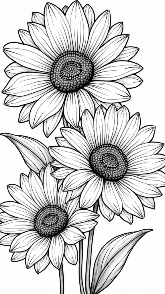 coloriages à imprimer des fleurs